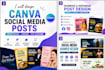 design professional social media posts using canva