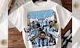 do a hand drawn football graphic tee