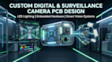 design custom digital, surveillance, camera pcb, led lighting and embedded