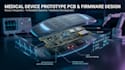 develop medical device prototype pcb sensor and firmware