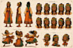 generate a character reference sheet