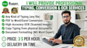 professionally type your books and any documents