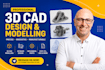 design, reverse engineer, 3d cad models, mechanical cad modeling, 3d scan data