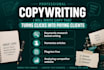 write copy that turns clicks into paying clients