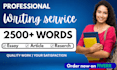 write articles, blogs, essays, and research summaries