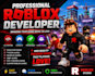 build roblox game, develop roblox game, make roblox scripts, full game, code