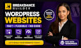 design breakdance builder wordpress website, landing page and redesign