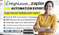 setup gohighlevel workflows automation, funnels and CRM system