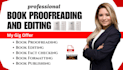 do kdp book editing, book proofreading grammar check manuscript spell checking