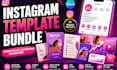 design instagram template instagram post bundle editable canva assets