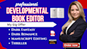 do dark fantasy book editing, developmental editor, dark romance book, thriller