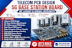 do telecom pcb design, 5g base station board, rf layout and signal integrity