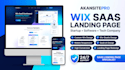 design wix saas landing page for wix startup software app