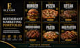 create luxury restaurant social media posts and food advertisements