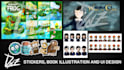 digital illustrations and concept designs