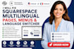 fix squarespace multilingual pages navigation menus and language switcher issues
