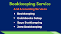 do accounting and bookkeeping setup in quickbooks, xero, sage