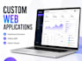 develop a custom web application with frontend and backend