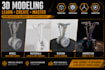 teach you 3d modeling from beginner to advanced