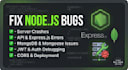 fix node js bugs, express backend errors, and code issues