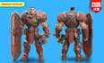 design stylized 3d character models with rigging for unity, unreal engine, games