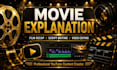 write movie recap script, movie explanation and ending explained