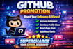 do github promotion to increase followers and viewers