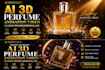 create ai 3d perfume animation video and luxury perfume ads