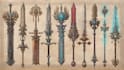 design unique weapons illustrations