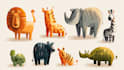 do animals cartoon illustration
