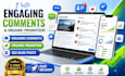 write engaging comments organic promotion blog post