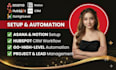 setup asana notion hubspot CRM automation workflow setup gohighlevel CRM