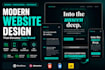 design a stunning and responsive website in wordpress