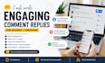 write engaging comment replies for brands and creators
