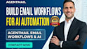 build agentmail  email workflow for al automation