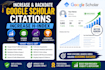 increase and backdate google scholar citations, increase h index