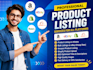do product listing on alibaba, cheap rate bulk postings on ebay, amazon shopify