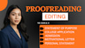 professionally edit your personal statement and statement of purpose