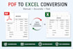 convert PDF to excel manually with accuracy
