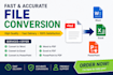 convert PDF to word or editable documents
