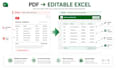 convert PDF to editable excel spreadsheet
