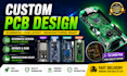 design custom pcb, schematic, esp32, stm32, arduino and iot hardware