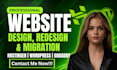 create migrate hostinger wordpress website redesign hostinger godaddy website