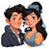 make a realistic couple portrait for gifts or decor