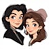 create a romantic couple portrait in my art style
