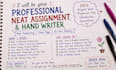 write hand written study note and assignments gracefully,