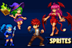 do pixel art character sprite animation video games