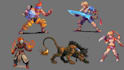 do isomeric pixel art character design, pixel props, animation, sprite sheet
