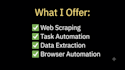create python automation scripts and web scrapping solutions