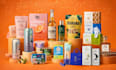 product packaging, box and label design print ready